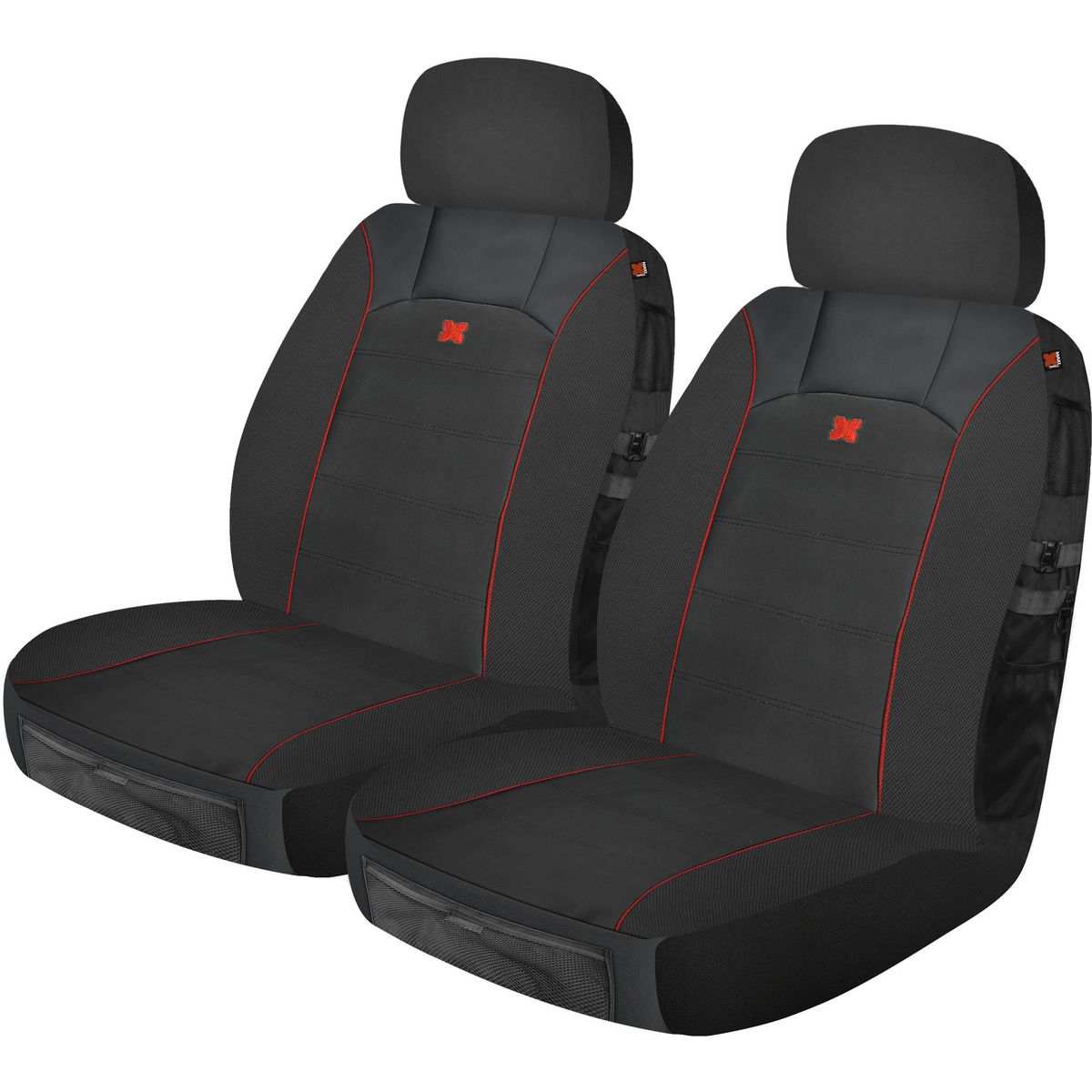 Maxi Trac Front Car Seat Covers Neoprene, Grey - Pair - MTSCFT-GUN
