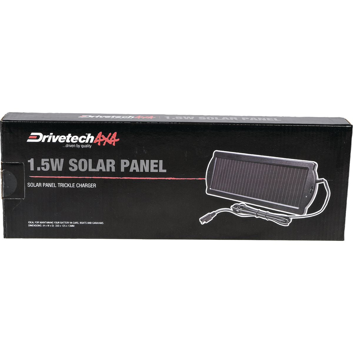 Drivetech 4x4 1.5W Trickle Charge Solar Panel - DT-SP1.5