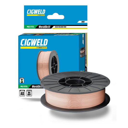 Cigweld Weldskill Solid Mild Steel Wire 0.6mm X 0.9Kg Roll - Ws0906