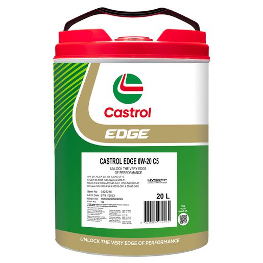 Castrol Edge 0W-20 C5 Engine Oil 20L - 3425218