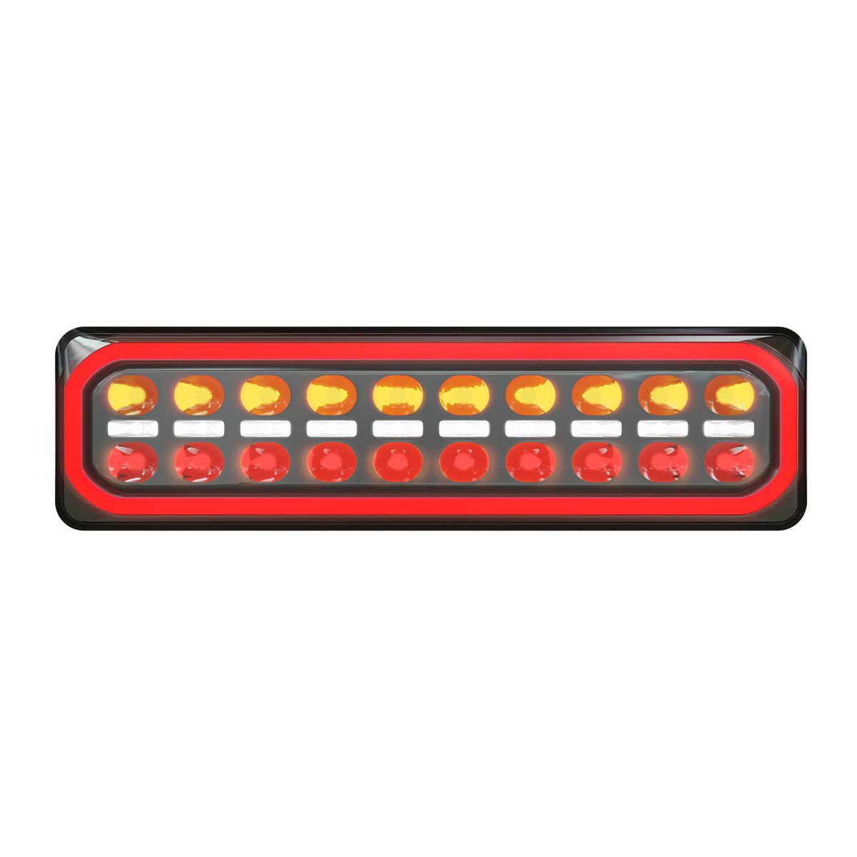 LED Autolamps Multi Volt Stop/Tail/Ind/Rev, Diffused Tail Twin Blister - 3855ARWM-2