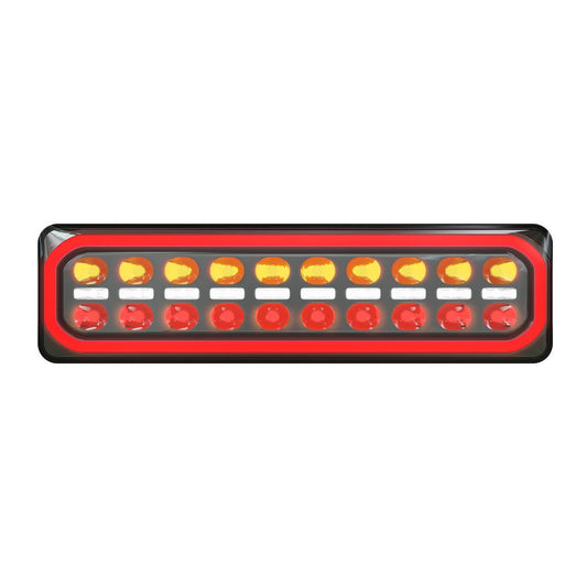LED Autolamps Multi Volt Stop/Tail/Ind/Rev, Diffused Tail Twin Blister - 3855ARWM-2