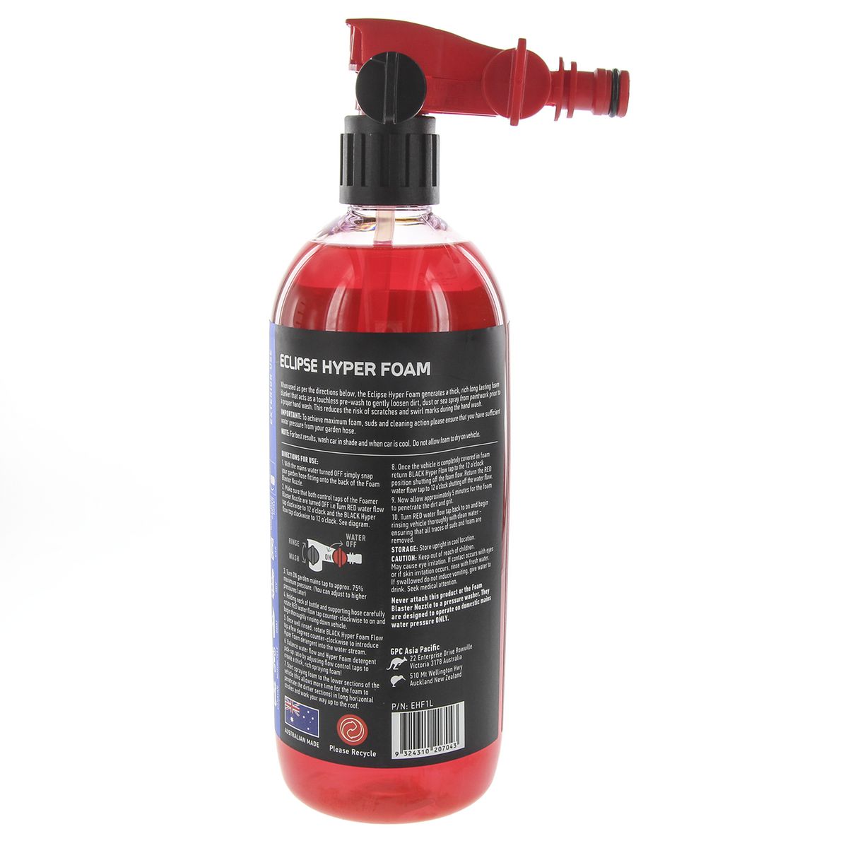 Eclipse Hyper Foam with Foam Nozzle 1L - EHF1L