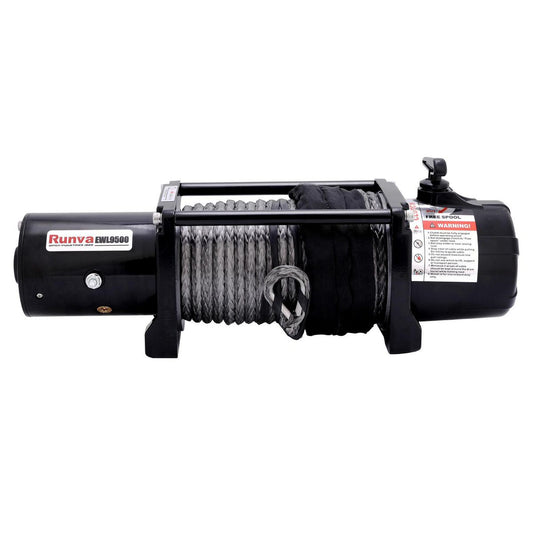 Runva 4x4 Elec Winch EWL9500 12V 9500lb With Synthetic Rope - EWL950012VD