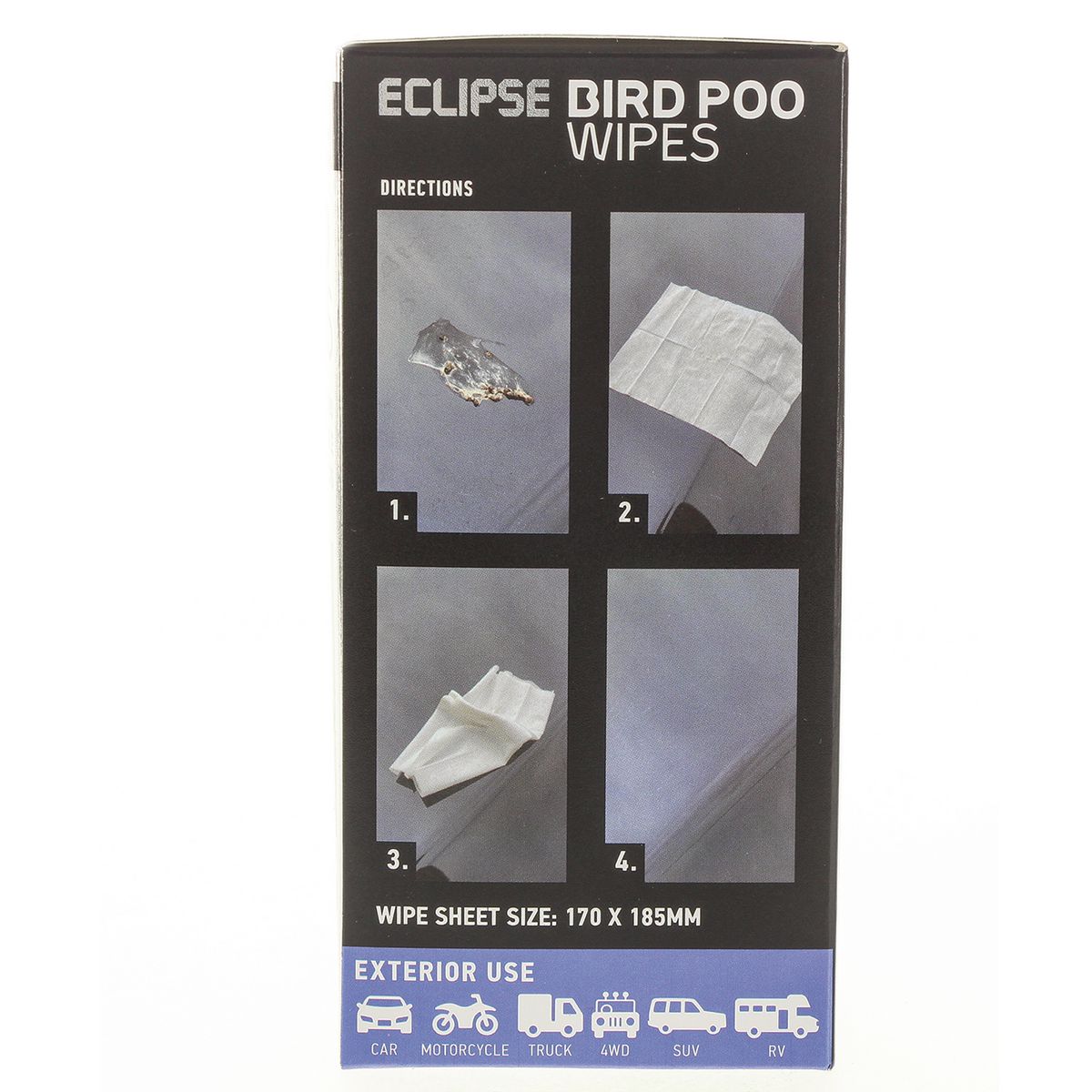 Eclipse Bird Poo Wipes 15 Pack - EBPW15