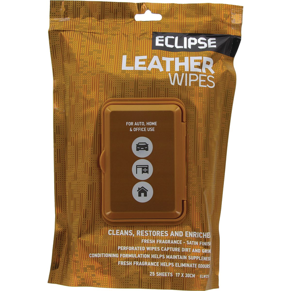 Eclipse Leather Wipes 25 Pack - ELW25