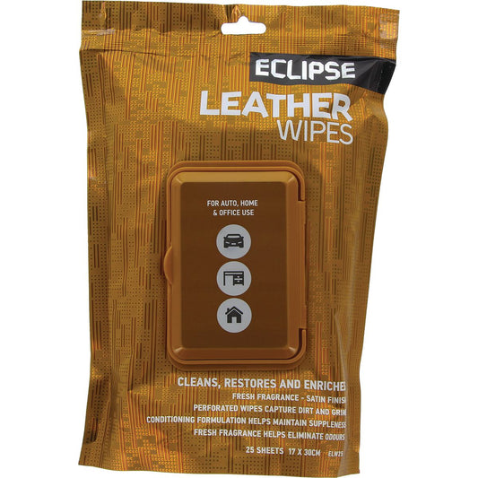 Eclipse Leather Wipes 25 Pack - ELW25