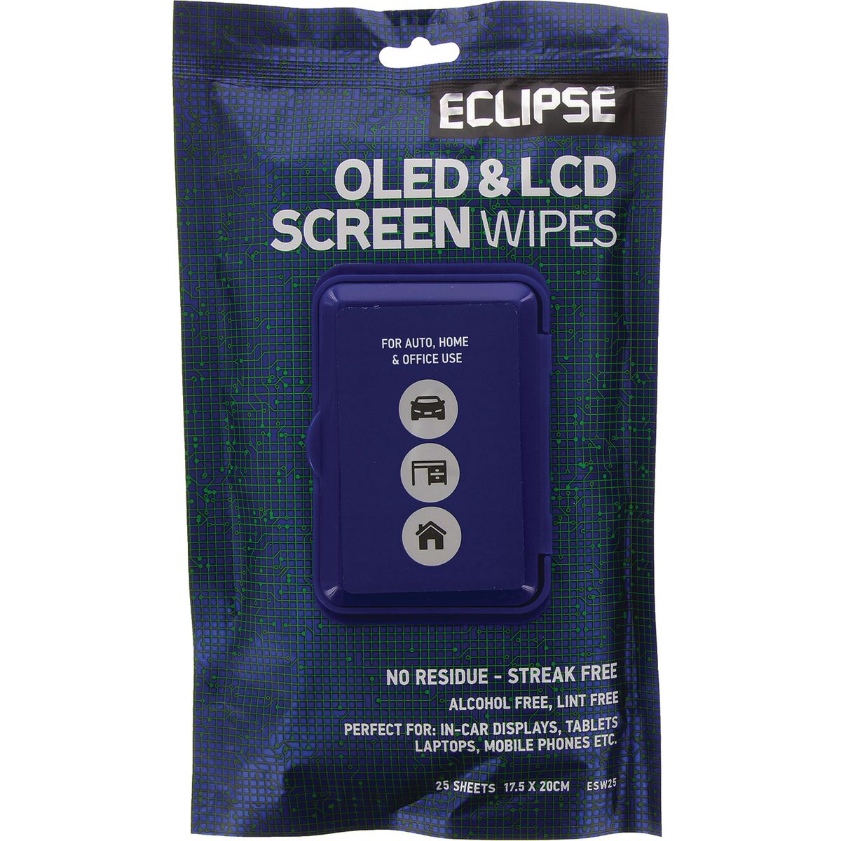 Eclipse OLED & LCD Screen Wipes 25 Pack - ESW25