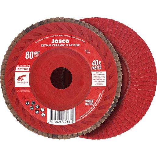 JOSCO Flap Disc 127x22 80g Ceramic - JDC12780