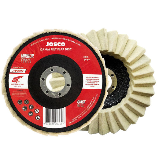 JOSCO Polishing Disc 127mm Felt - JFPD127