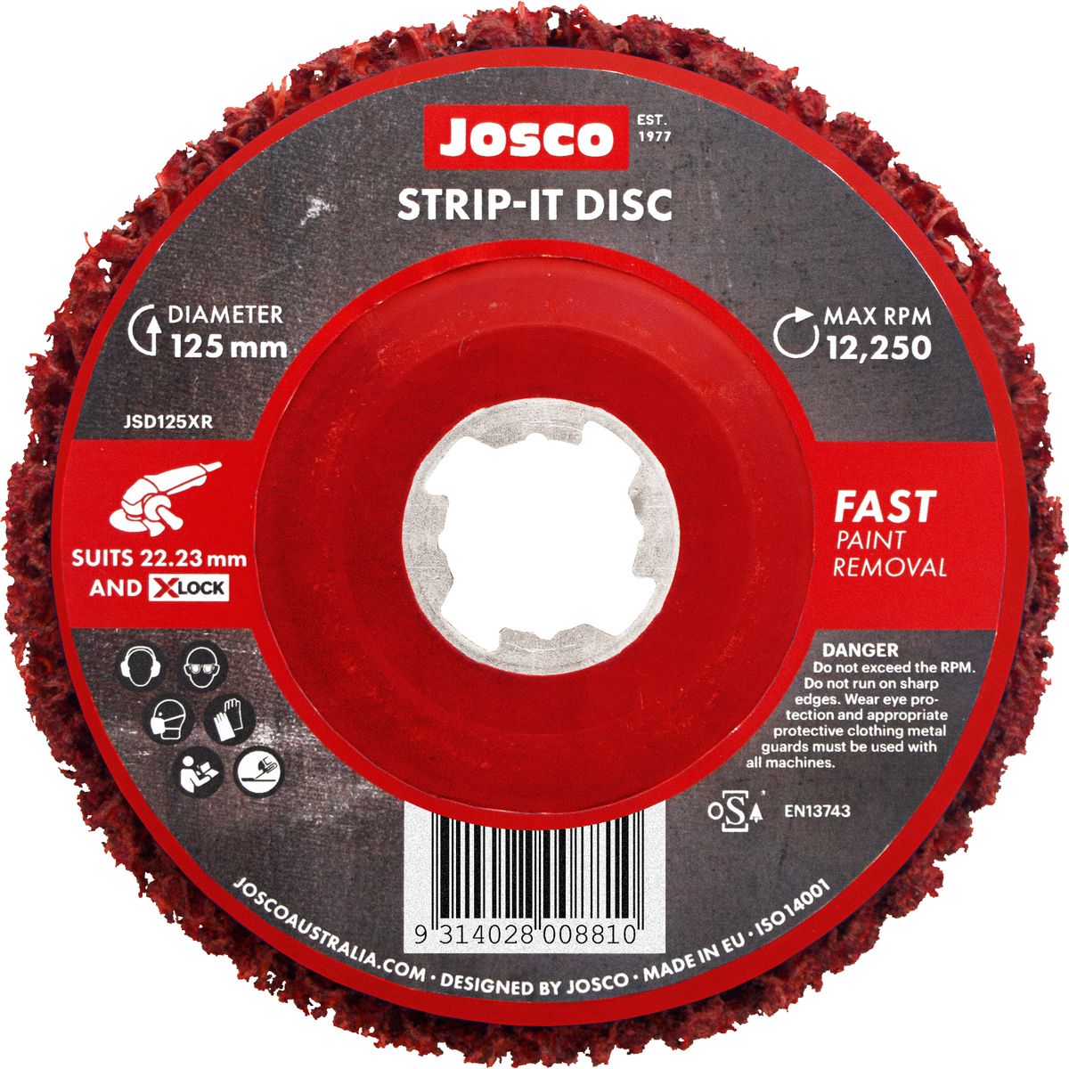 JOSCO Strip It Disc XHD 125mm - JSD125XR
