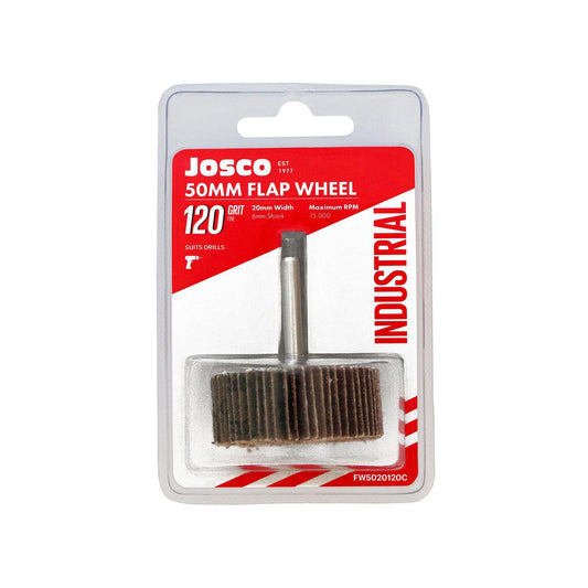 JOSCO Flap Wheel 50x20 60g 6 Spindle Packaged - FW5020060C