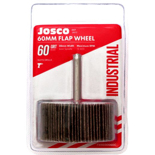 JOSCO Flap Wheel 60x30 60g 6 Spindle Packaged - FW6030060C
