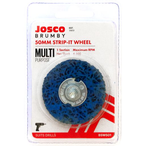 JOSCO Brumby Strip It Wheel 50mm Hex Spindle - BSW501