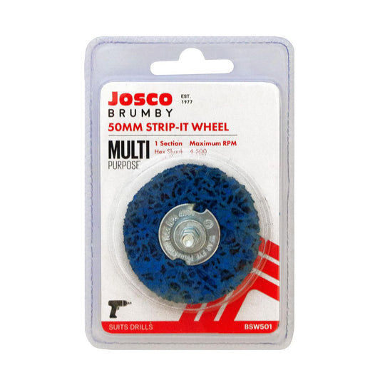 JOSCO Brumby Strip It Wheel 50mm Hex Spindle - BSW501