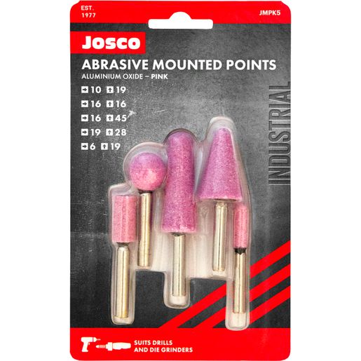 JOSCO Mounted Point Kit 5pce - JMPK5