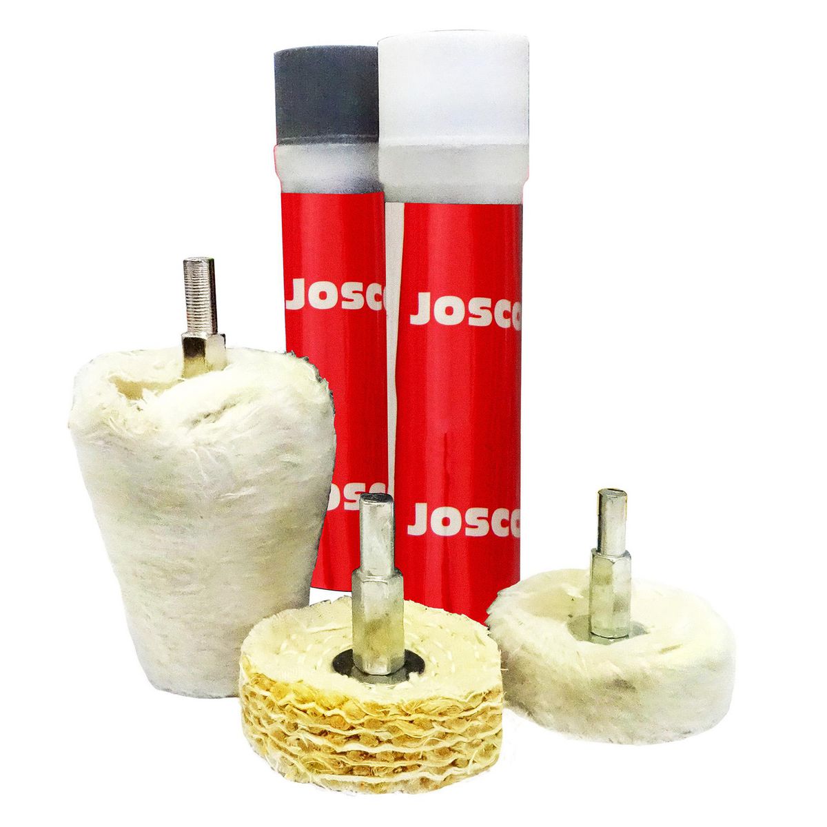 JOSCO Polishing Kit 50mm 5pce Hex Shaft - JMPKIT5