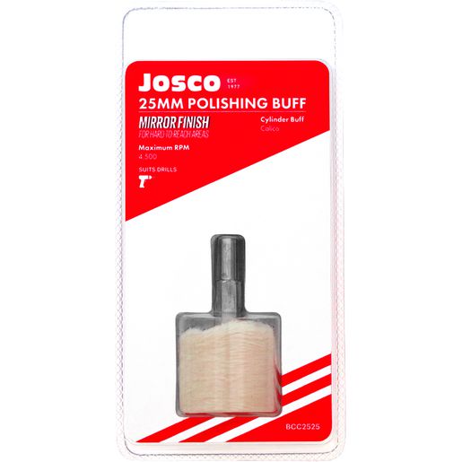 JOSCO Polishing Cylinder 25 Calico 6.3 Spindle - BCC2525