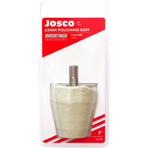 JOSCO Polishing Cone 65 Calico 6.3 Spindle - BCT65