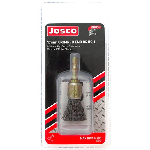 JOSCO Brush Cup CR 17 6.3 Hex Spindle 0.30 - JEC17