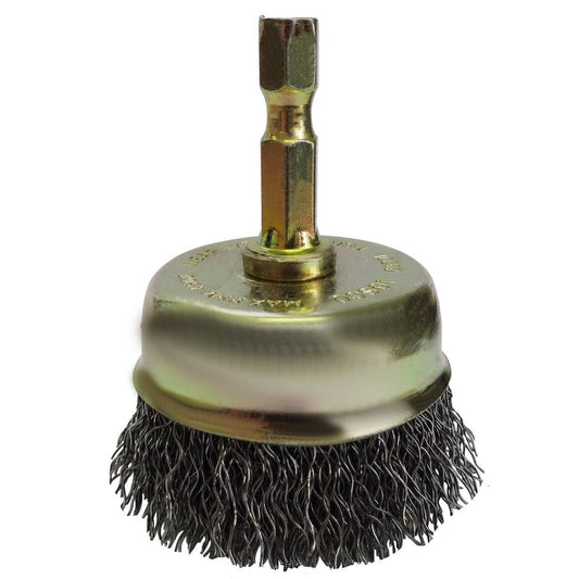 JOSCO Brush Cup CR 50mm 6.3 Hex Shaft - JCC50