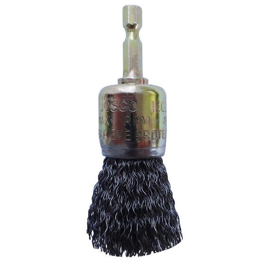 JOSCO Brush Cup CR 25mm 6.3 Hex Shaft - JEC25