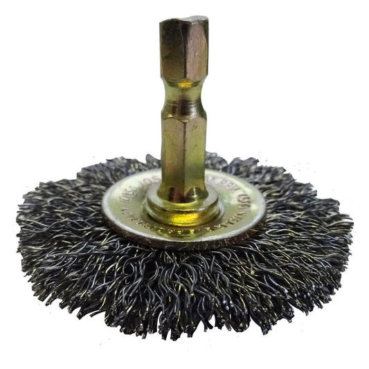 JOSCO Brush Wheel CR 100mm 6.3 Hex Shaft - JCW100