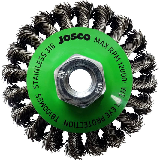JOSCO Brush Bevel TK20 100x1RxMT 0.50 Stainless 316 - TB100MSS