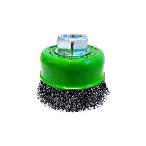 JOSCO 75mm Multi-Thread Stainless Steel Crimped Cup Brush - 153MSS