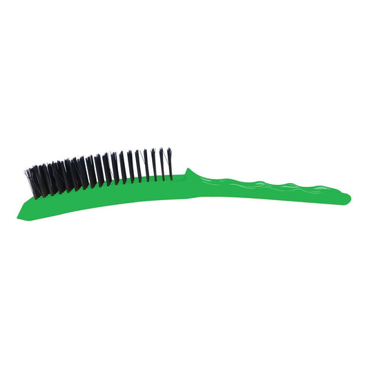 JOSCO Brush Hand 4R Stainless Plastic Long Handle Green - 422
