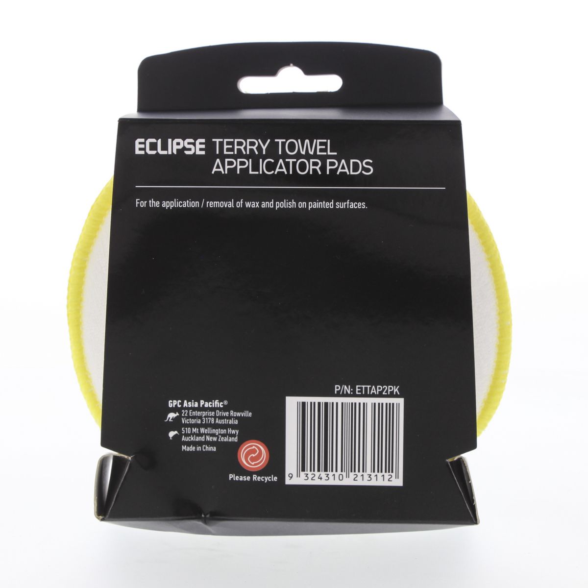 Eclipse Terry Cloth Applicator 2 Pack - ETTAP2PK