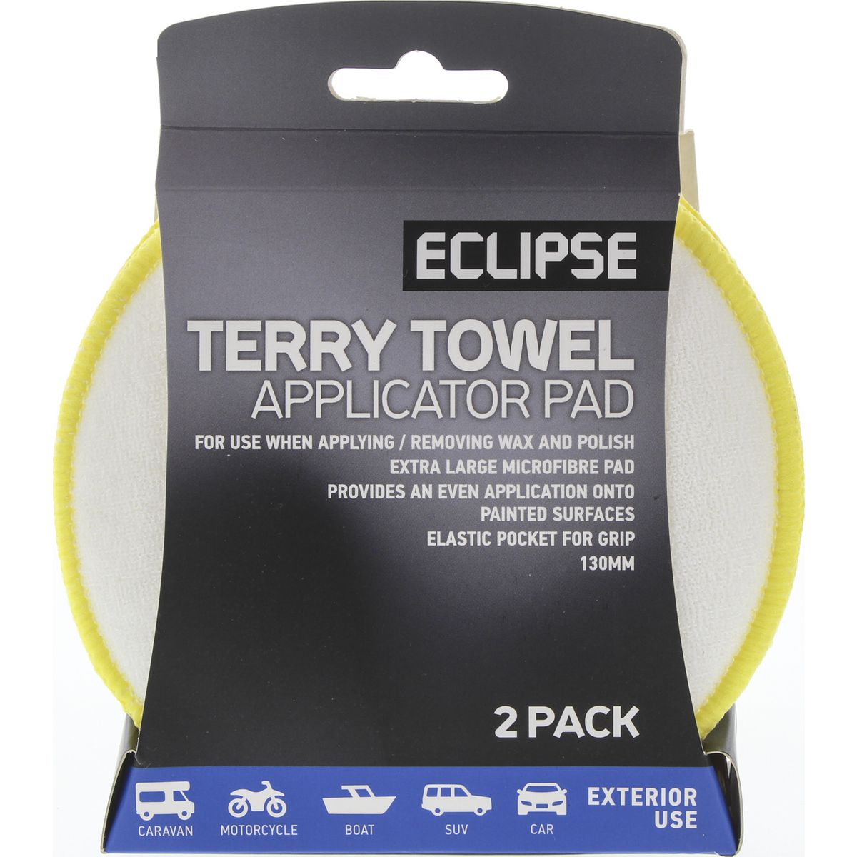 Eclipse Terry Cloth Applicator 2 Pack - ETTAP2PK