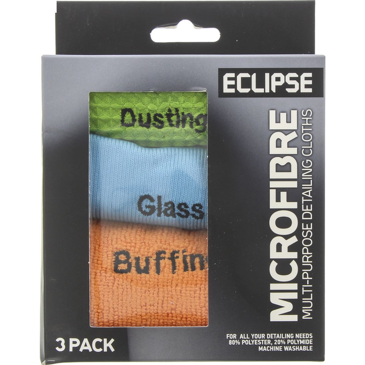 Eclipse Assorted Detailing Cloths 3 Pack - EMPDC3PK