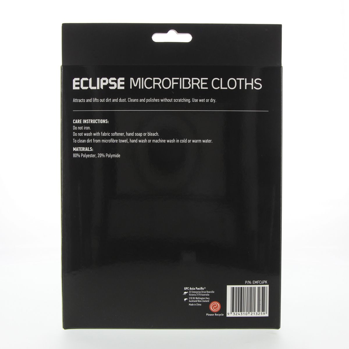 Eclipse Microfibre Cloths 40 x 30cm 6 Pack - EMFC6PK