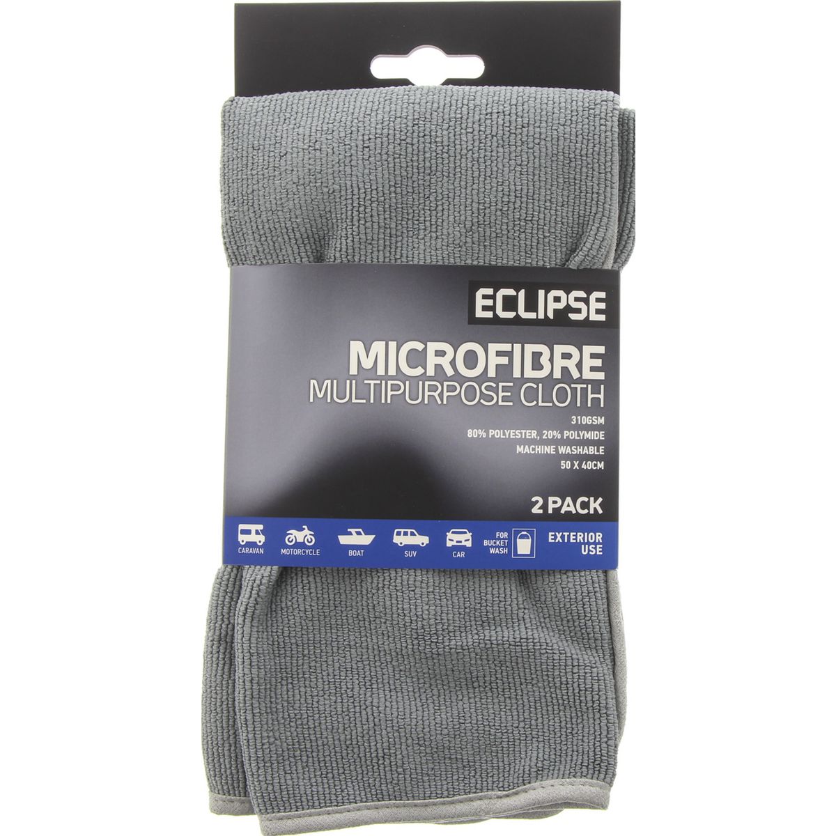 Eclipse Microfibre Multi Purpose  Cloth 310GSM - EMFMPC2PK