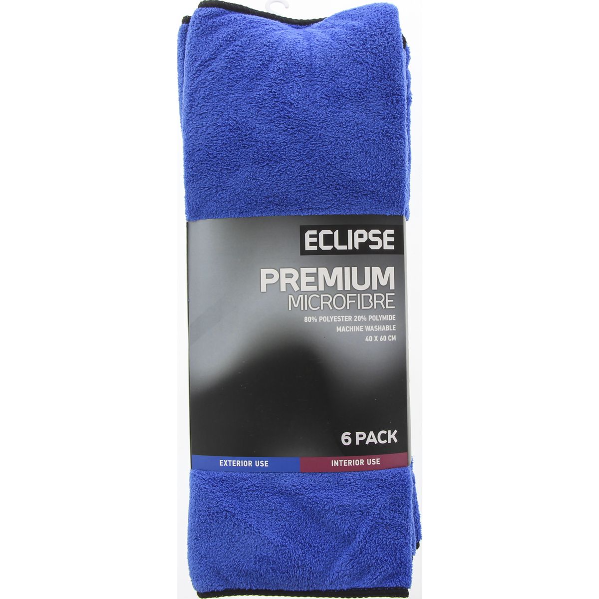 Eclipse Premium Microfibre Cloths 40 x 60cm 6 Pack - EPMFC6