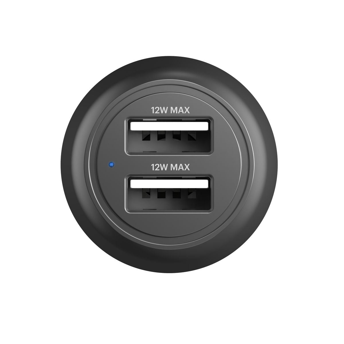 Cygnett 12W Dual Port Car Charger - Black - CY3679CYCCH
