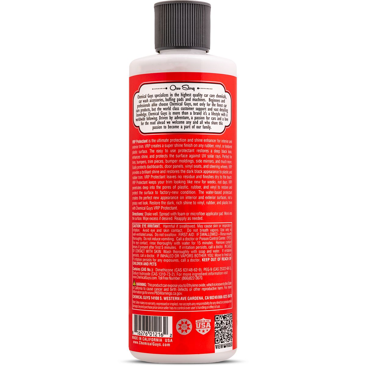 Chemical Guys Vinyl, Rubber & Plastic Protectant 473ml - TVD_107_16