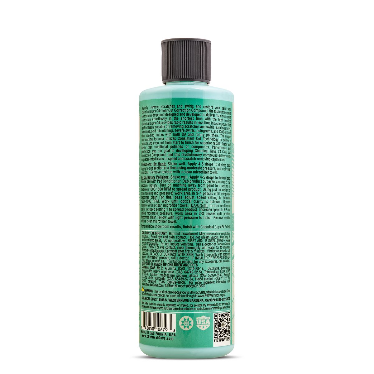 Chemical Guys C4 Clear Cut Correction Compound 473ml - GAP11616