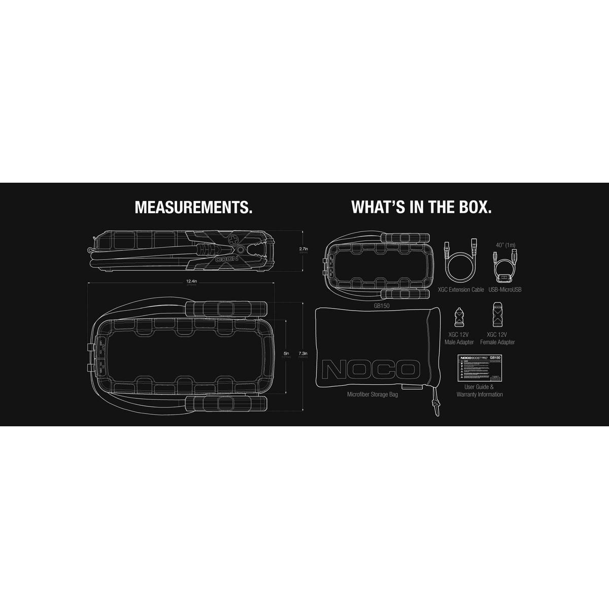 NOCO Boost 12V 3000A Jump Starter - GB150