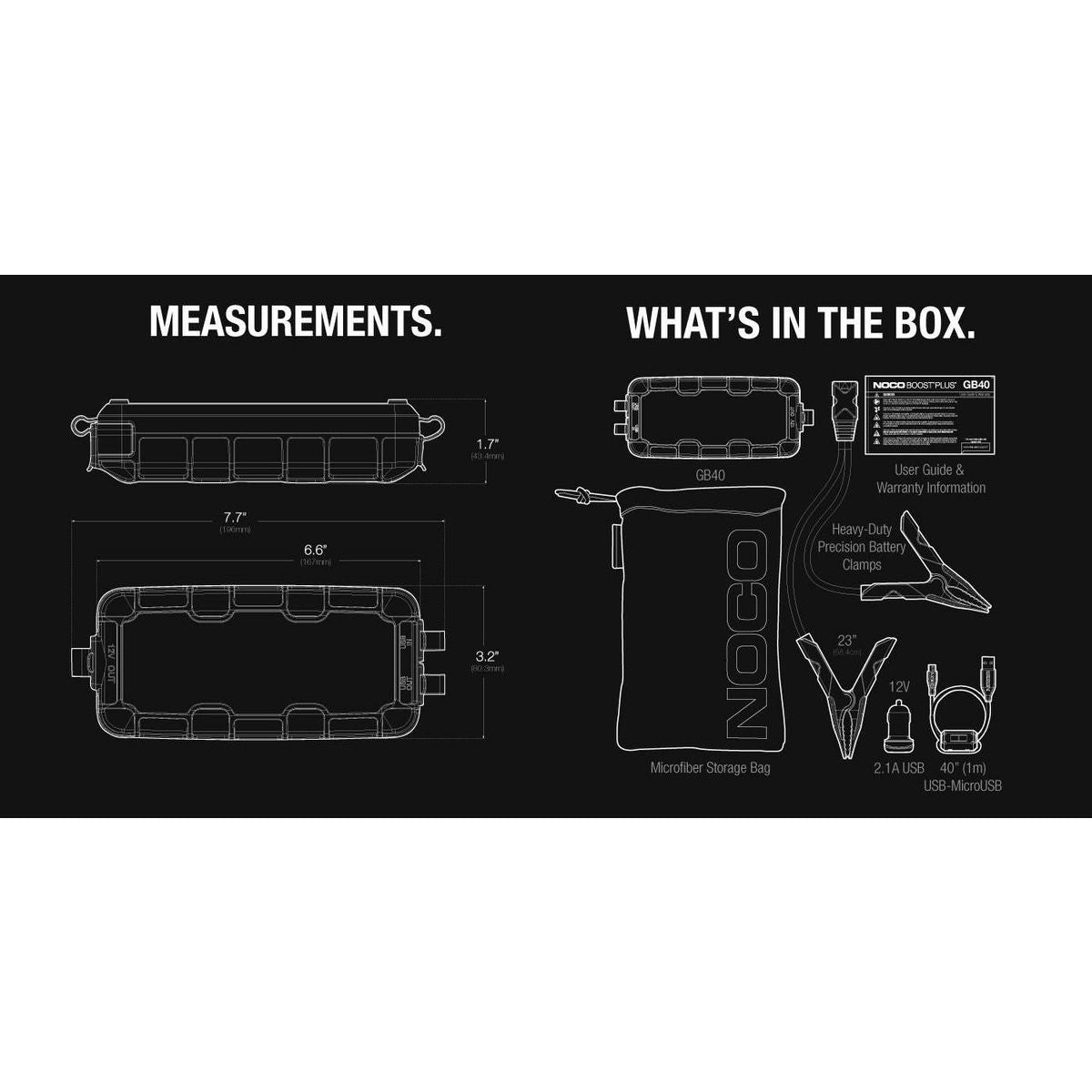 NOCO Boost 12V 1000A Jump Starter - GB40