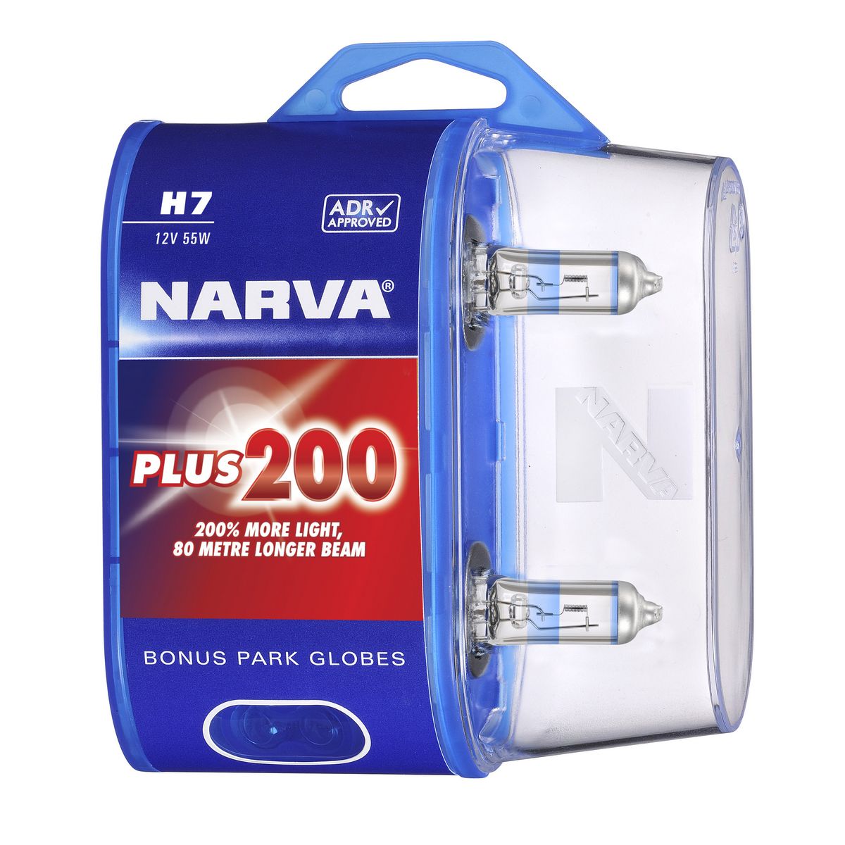 Narva H7 12V 55W PX26D PLUS200 Twin Pack - 48396BL2