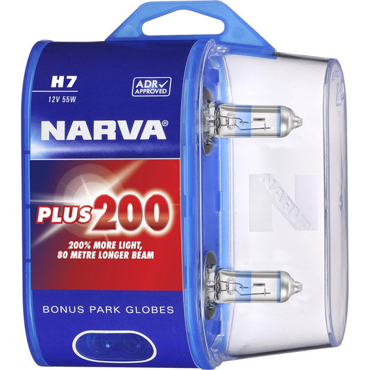 Narva H7 12V 55W PX26D PLUS200 Twin Pack - 48396BL2