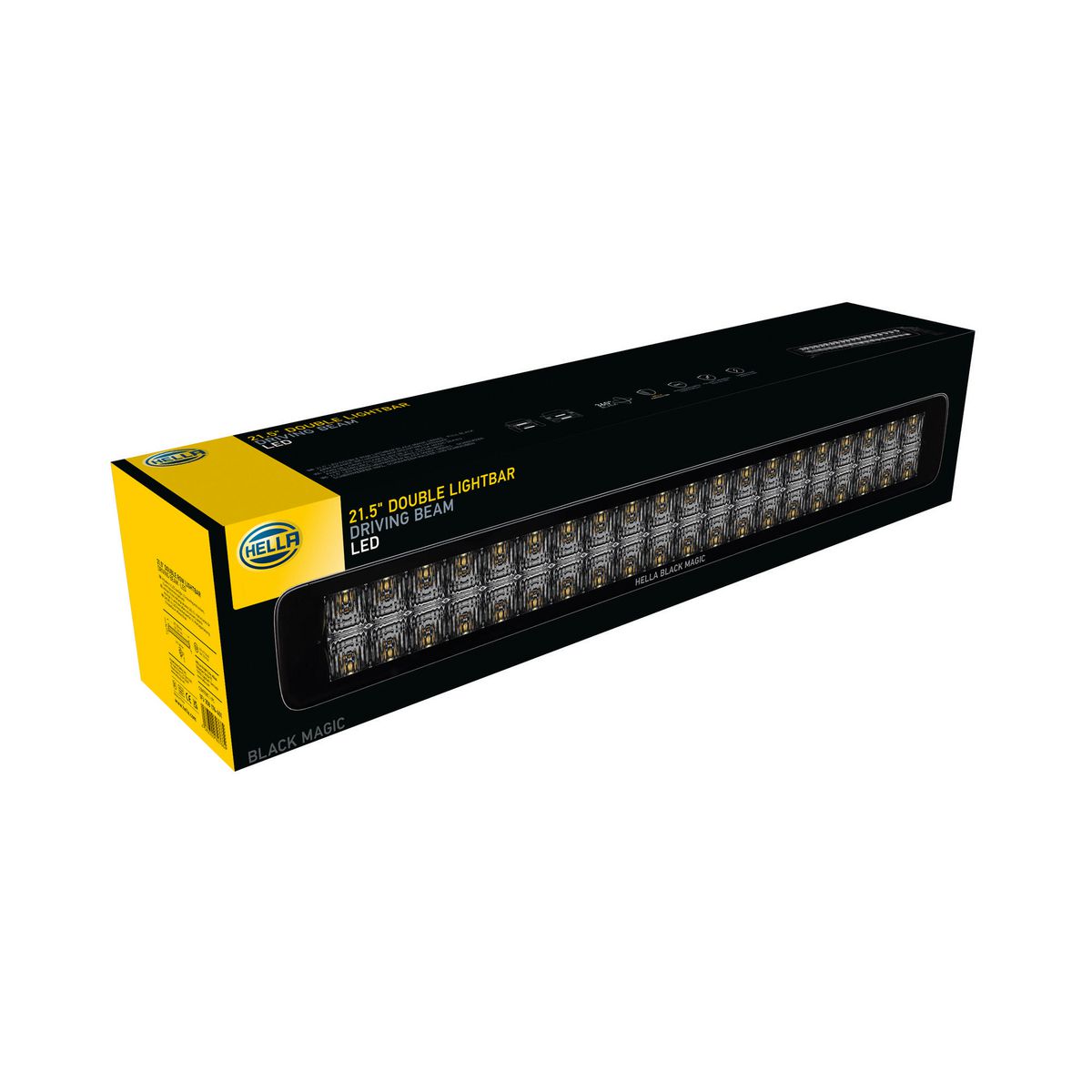 HELLA Black Magic 40 LED 21.5 Inch Dual Row Light Bar - 1FJ358176401