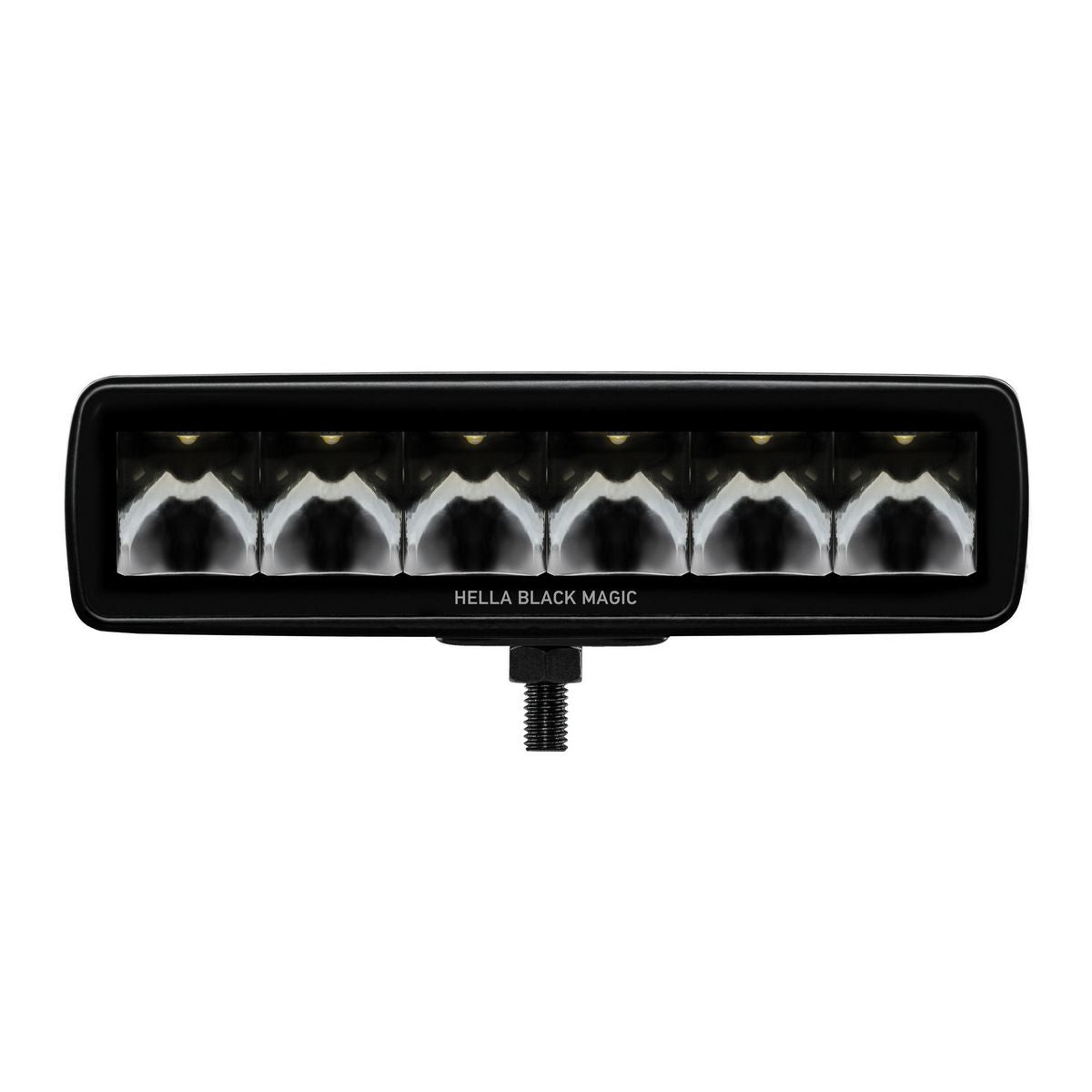 HELLA Black Magic 6 LED 6.2 Inch Spot Beam Light Bar - 1FB358176211