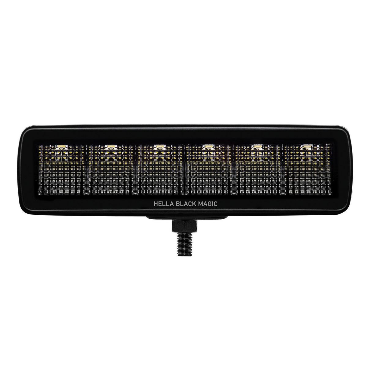 HELLA Black Magic 6 LED 6.2 Inch Flood Beam Light Bar - 1FB358176201
