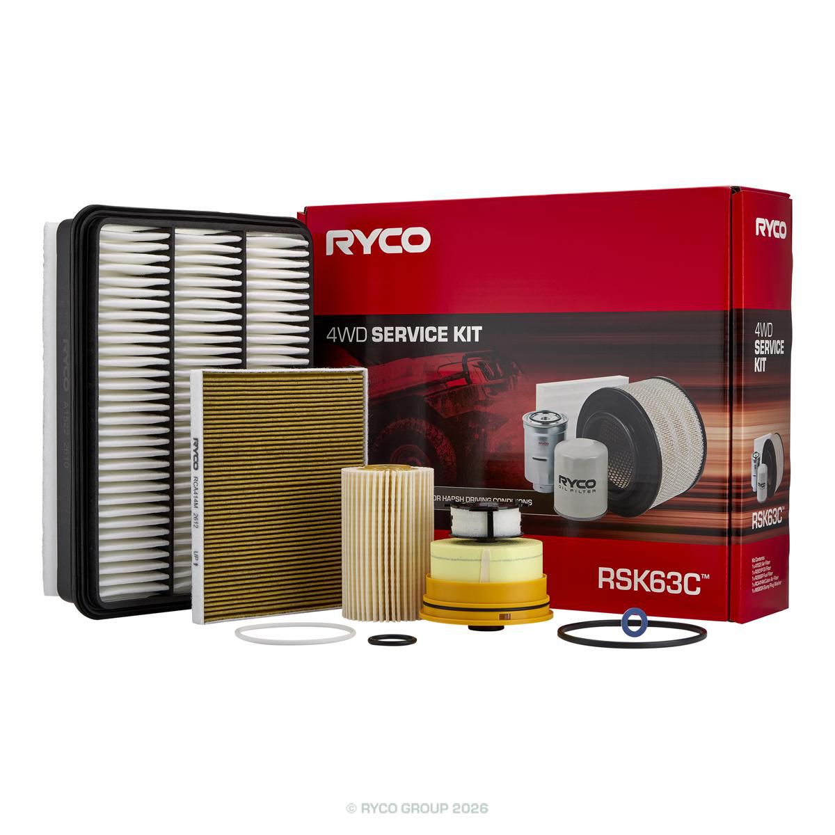 Ryco 4WD Filter Service Kit - RSK63C