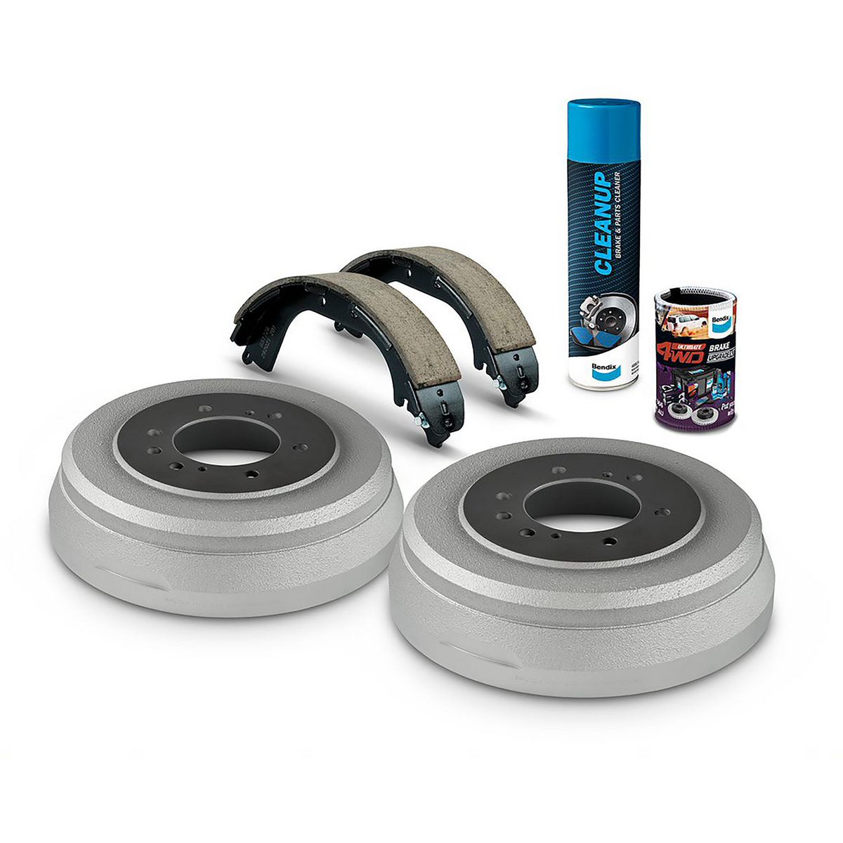 Bendix Ultimate 4WD Drum Brake Upgrade Kit Rear - U4WD-DBUK785