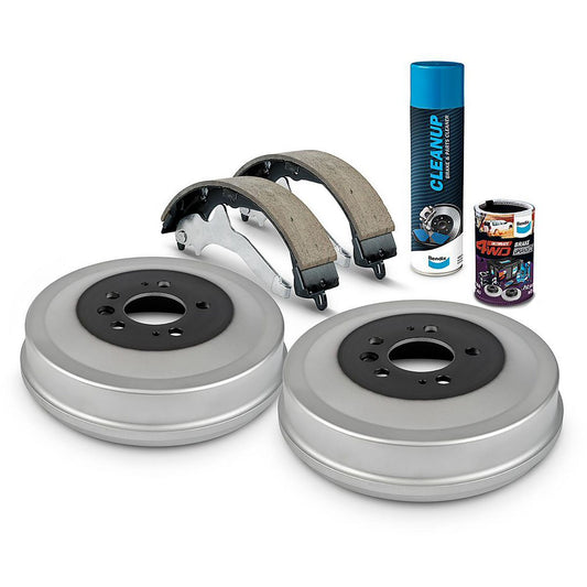 Bendix Ultimate 4WD Drum Brake Upgrade Kit Rear - U4WD-DBUK714