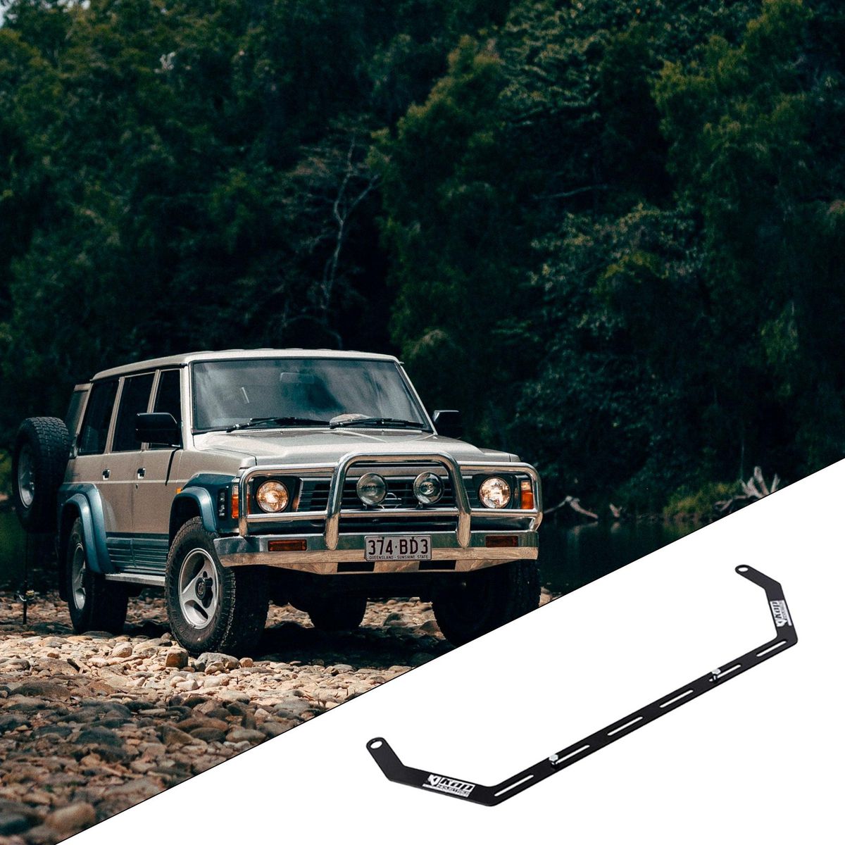 Kap Industries Fire Extinguisher Bracket to suit Nissan Patrol GQ - KI-PAT-GQ-RHS